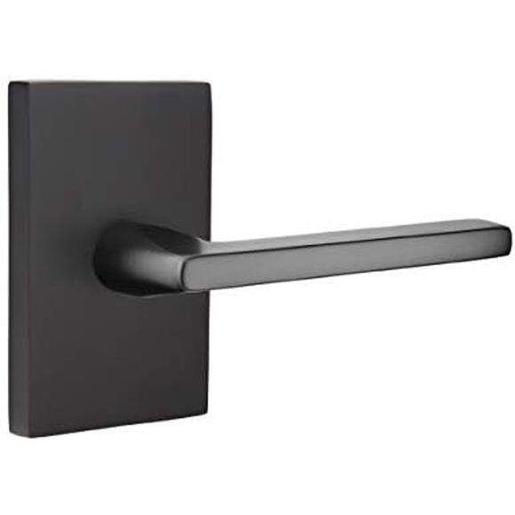 EMTEK Concealed Fastener Modern Rectangular Rosette Privacy Set with Matching Fi - Picture 1 of 5